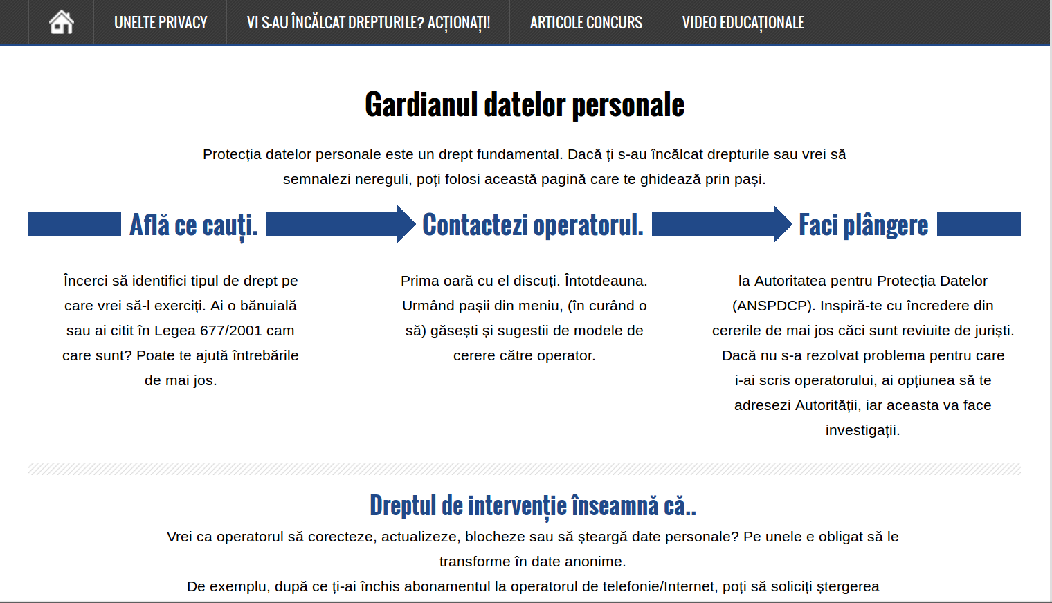 gardianul datelor personale